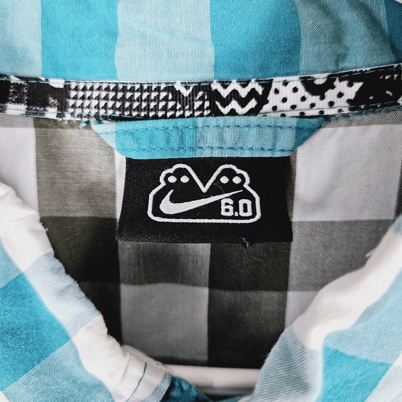 NIKE 6.0 | plaid button down short sleeve shirt - Picture 4 of 6